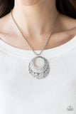 Paparazzi Accessories Texture Trio Silver Necklace - Pure Elegance by Kym