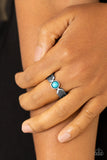 Paparazzi Accessories Awesomely ARROW-Dynamic Blue Ring - Pure Elegance by Kym