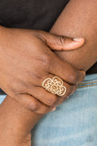 Paparazzi Accessories Regal Regalia - Gold Ring - Pure Elegance by Kym
