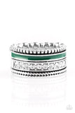 Paparazzi Accessories Rich Rogue Green Ring - Pure Elegance by Kym