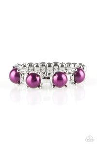 Paparazzi Accessories More Or PRICELESS Purple Ring - Pure Elegance by Kym