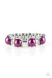 Paparazzi Accessories More Or PRICELESS Purple Ring - Pure Elegance by Kym