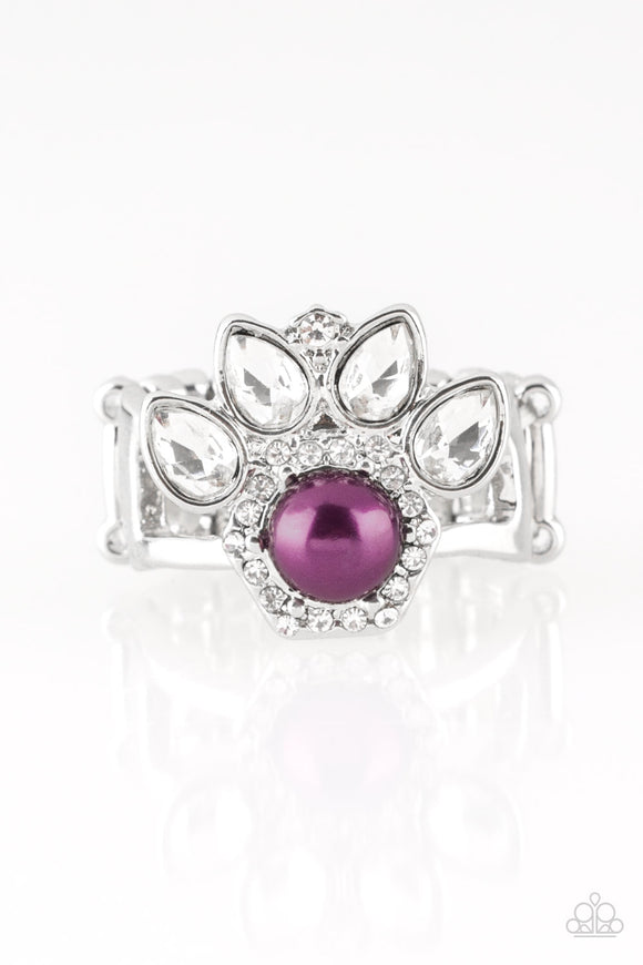 Paparazzi Accessories Crown Coronation - Purple Ring - Pure Elegance by Kym