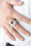 Paparazzi Accessories Crown Coronation - Purple Ring - Pure Elegance by Kym