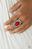 Paparazzi Accessories Making History Red Ring - Pure Elegance by Kym