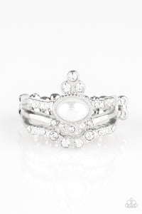 Paparazzi Accessories Timeless Tiaras - White Ring - Pure Elegance by Kym