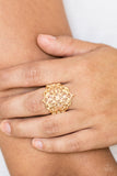 Paparazzi Jewelry Victorian Valor - Gold Ring - Pure Elegance by Kym