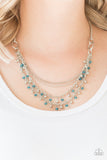 Paparazzi Jewelry Financially Fabulous - Blue Necklace - Pure Elegance by Kym