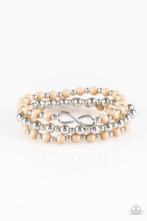 Paparazzi Accessories Immeasurably Infinite Brown Bracelet - Pure Elegance by Kym