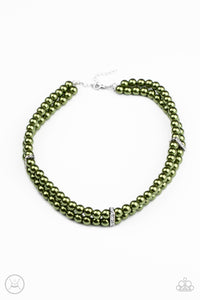 Paparazzi Accessories Put On Your Party Dress - Green Necklace - Pure Elegance by Kym