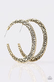 Paparazzi Jewelry BEAST Friends Forever - Brass Hoop Earring - Pure Elegance by Kym
