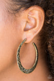 Paparazzi Jewelry BEAST Friends Forever - Brass Hoop Earring - Pure Elegance by Kym