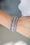 Paparazzi Accessories Rebel in Rhinestones Purple Bracelet - Pure Elegance by Kym