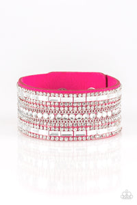 Paparazzi Accessories Rebel Radiance Pink Bracelet - Pure Elegance by Kym