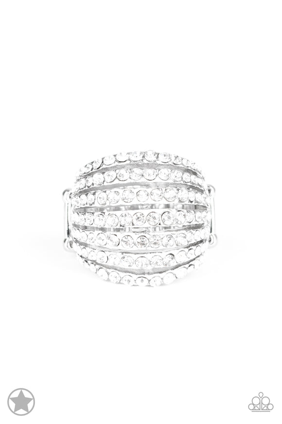 Paparazzi Accessories Blinding Brilliance White Ring - Pure Elegance by Kym