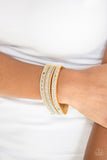 Paparazzi Accessories Fashion Fanatic Yellow Wrap Bracelet - Pure Elegance by Kym