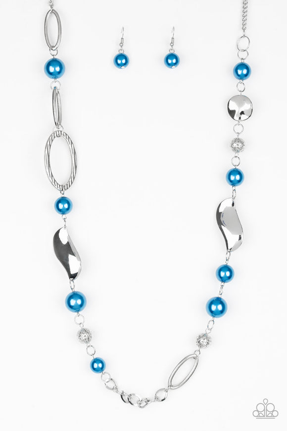 Paparazzi Accessories All About Me - Blue Necklace - Pure Elegance by Kym
