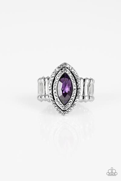 Paparazzi Accessories Modern Millionaire Purple Ring - Pure Elegance by Kym
