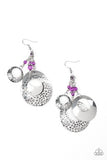 Paparazzi Accessories Wanderlust Garden Purple Earring - Pure Elegance by Kym