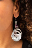 Paparazzi Accessories Wanderlust Garden Purple Earring - Pure Elegance by Kym