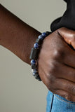Paparazzi Accessories Zenned Out Blue Bracelet - Pure Elegance by Kym