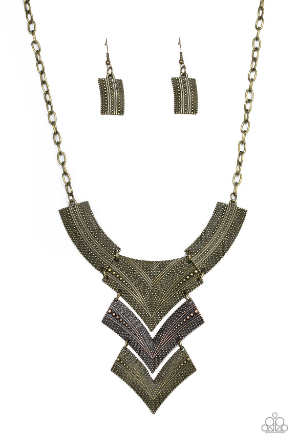 Paparazzi Jewelry Fiercely Pharaoh - Multi Necklace - Pure Elegance by Kym