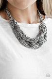Paparazzi Accessories City Catwalk Silver Necklace - Pure Elegance by Kym
