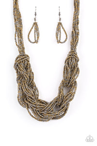 Paparazzi Jewelry City Catwalk - Brass Necklace - Pure Elegance by Kym