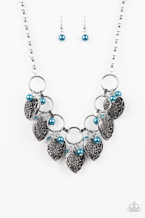 Paparazzi Accessories Very Valentine Blue Necklace - Pure Elegance by Kym