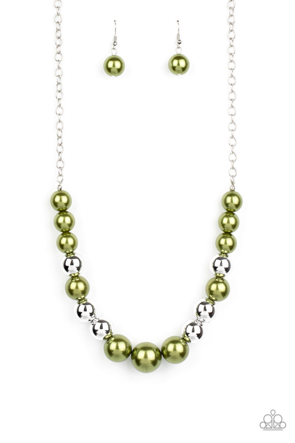 Paparazzi Accessories Take Note Green Necklace - Pure Elegance by Kym