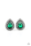 Paparazzi Accessories Debutante Debut Green Earring - Pure Elegance by Kym
