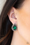 Paparazzi Accessories Debutante Debut Green Earring - Pure Elegance by Kym