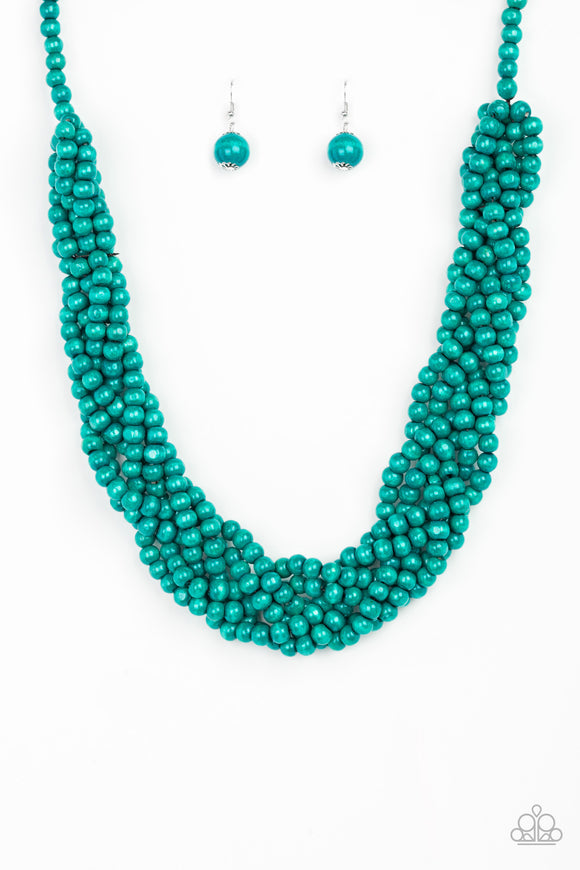 Paparazzi Accessories Tahiti Tropic Blue Necklace - Pure Elegance by Kym