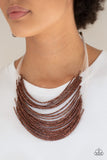 Paparazzi Accessories Catwalk Queen Copper Necklace - Pure Elegance by Kym