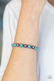 Paparazzi Accessories Heavy On the Sparkle Blue Bracelet - Pure Elegance by Kym