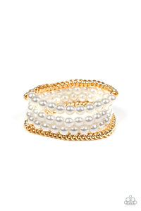 Paparazzi Jewelry Industrial Incognito - Gold Bracelet - Pure Elegance by Kym