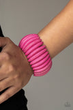 Paparazzi Accessories Naturally Nomad Pink Bracelet - Pure Elegance by Kym