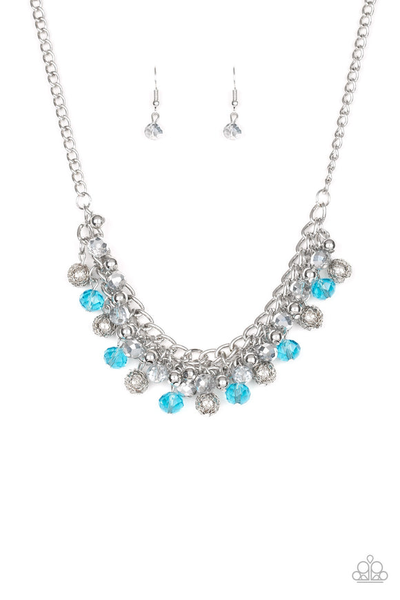 Paparazzi Jewelry Party Spree - Blue Necklace - Pure Elegance by Kym