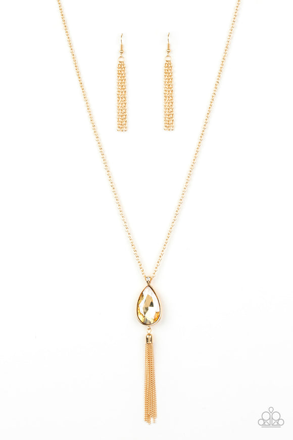 Paparazzi Accessories Elite Shine Gold Necklace - Pure Elegance by Kym