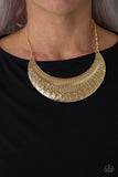 Paparazzi Jewelry Large As Life - Gold Necklace - Pure Elegance by Kym