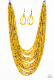 Paparazzi Accessories Rio Rainforest Yellow Necklace - Pure Elegance by Kym