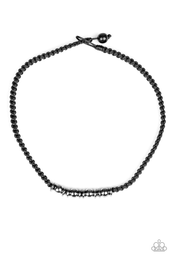 Paparazzi Accessories Metal Mechanics Black Necklace - Pure Elegance by Kym