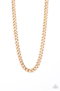 Paparazzi Accessories Alpha Gold Men's Necklace - Pure Elegance by Kym