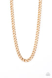 Paparazzi Accessories Alpha Gold Men's Necklace - Pure Elegance by Kym