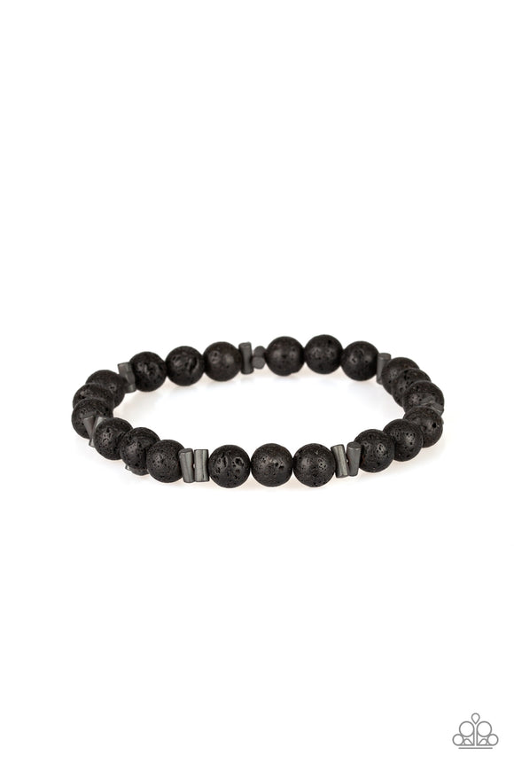 Paparazzi Accessories Renewed Black Urban Bracelet - Pure Elegance by Kym