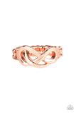 Paparazzi Accessories Infinitely Industrial Copper Ring - Pure Elegance by Kym