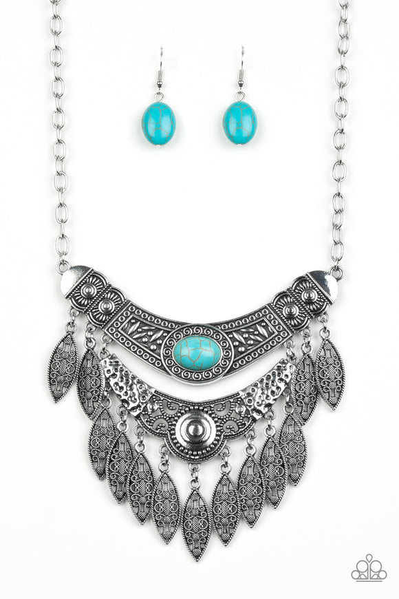 Paparazzi Accessories Island Queen Blue Necklace - Pure Elegance by Kym