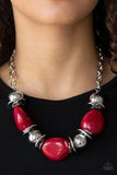 Paparazzi Accessories Vivid Vibes Red Necklace - Pure Elegance by Kym