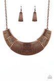 Paparazzi Accessories MORE ROAR Halfmoon Copper Necklace - Pure Elegance by Kym