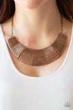 Paparazzi Accessories MORE ROAR Halfmoon Copper Necklace - Pure Elegance by Kym